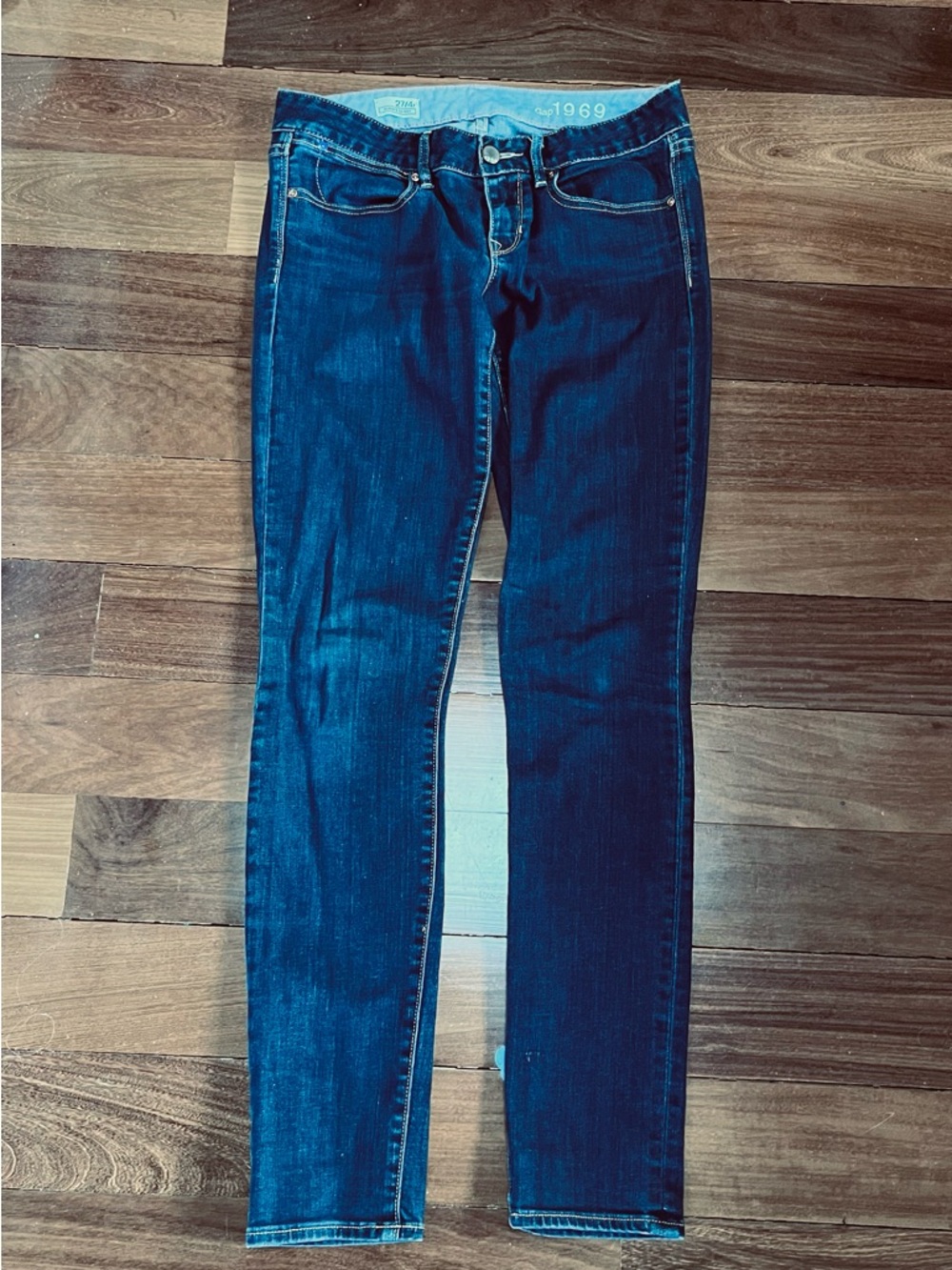 Women's 1969 Zip Front Skinny Jeans - Dark Blue